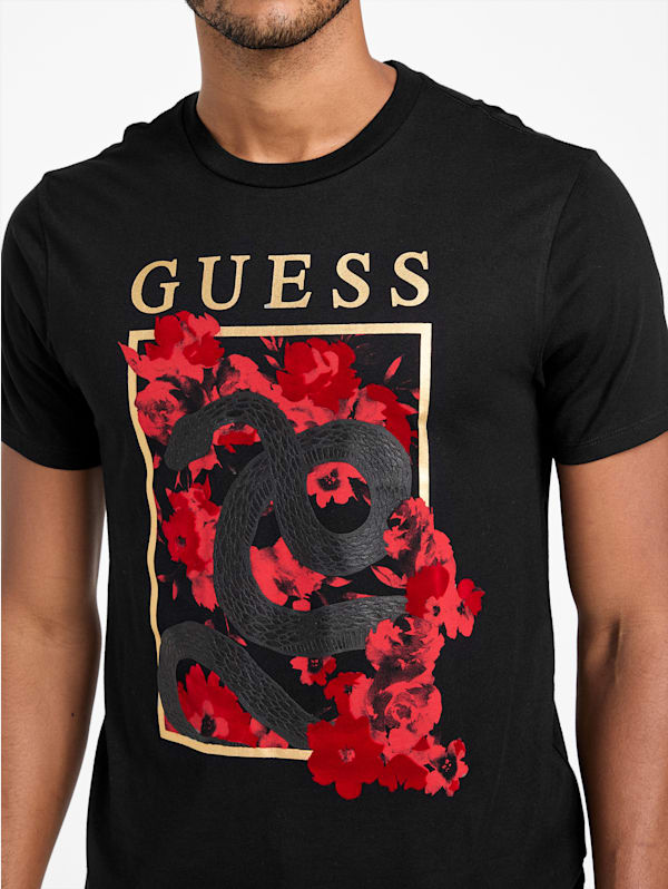 Red and black guess shirt discount