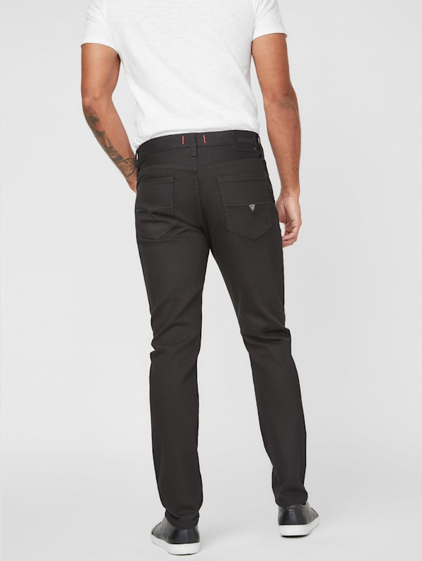 Guess Lincoln Slim Straight-fit Jeans in Black for Men