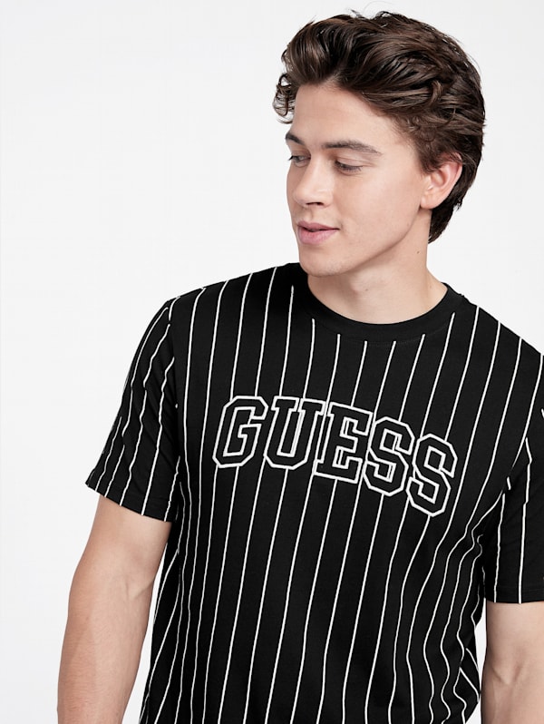 Guess black shop striped shirt