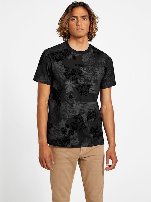 Guess printed t shirt shop