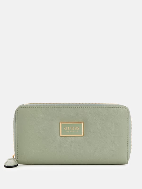 Abree Medium Zip-Around Wallet | GUESS Factory