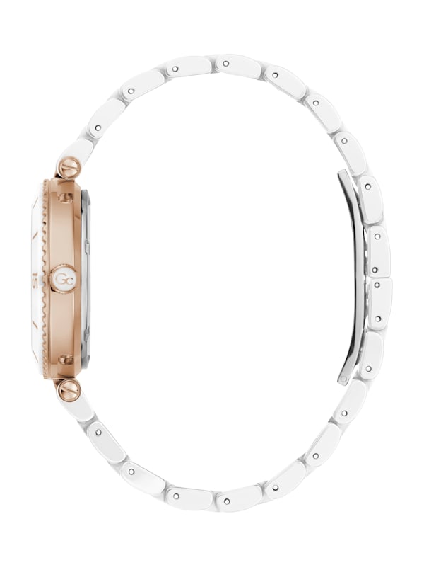 Gc Mother of Pearl and Ceramic Analog Watch Marciano Ca