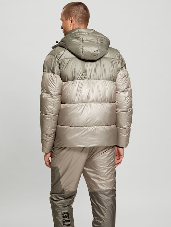 Wilfred Hooded Long Puffer Jacket | GUESS