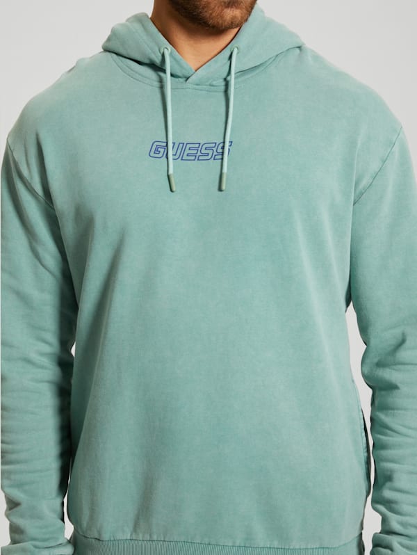 Guess blue hoodie discount