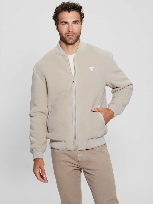 Beige sherpa jacket hotsell