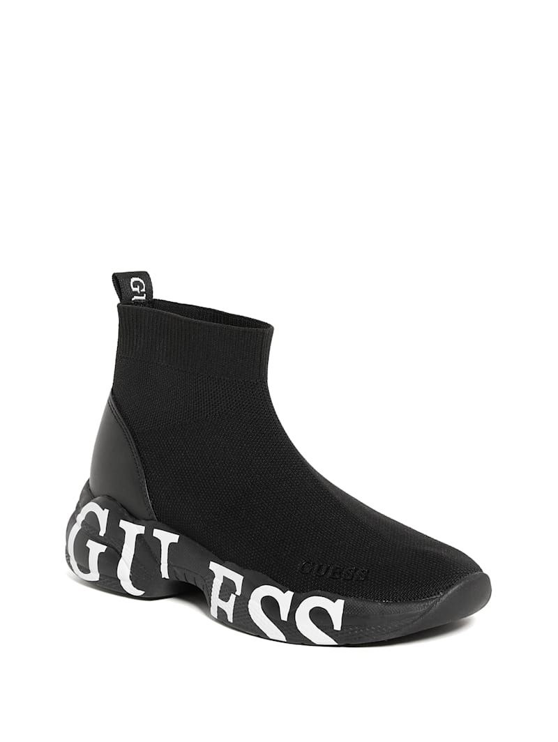 Pause Logo Knit Sneakers | GUESS Factory