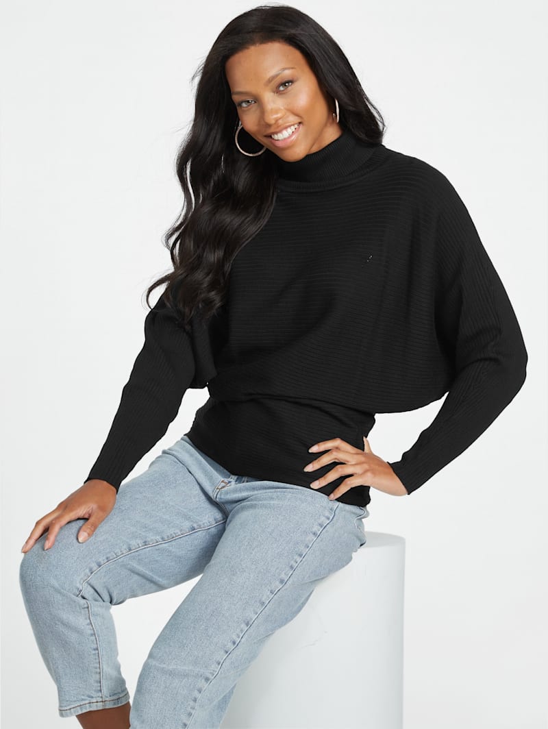 Ediel Ribbed Turtleneck Sweater | GUESS Factory