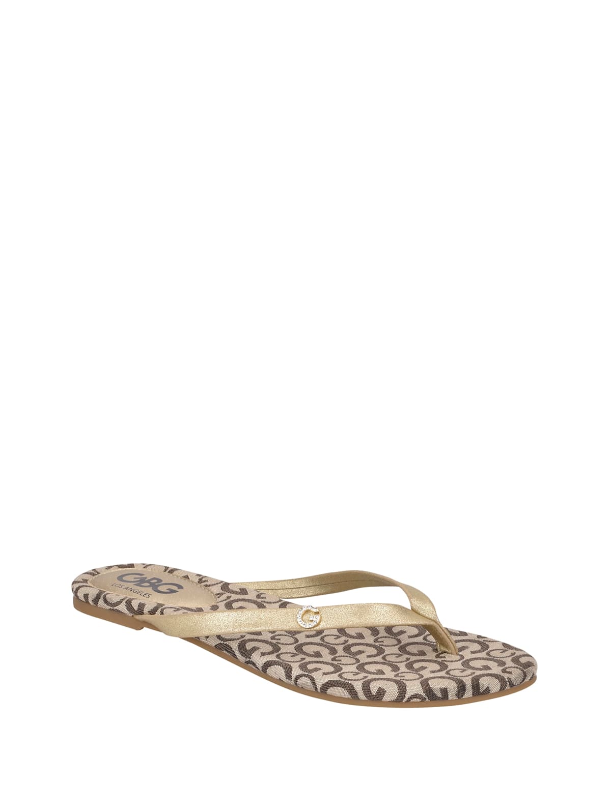 Bayla Gingham Thong Sandals Guess Factory