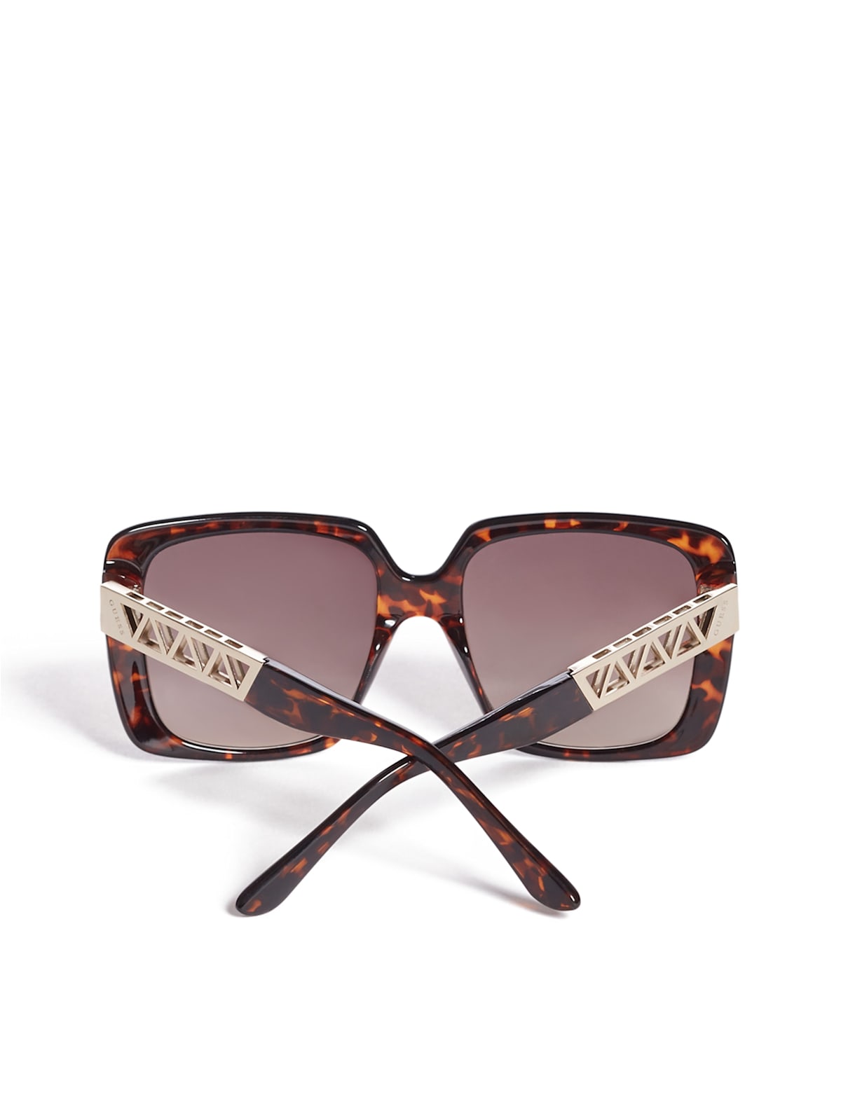 G by GUESS Womens Round Chain Sunglasses 