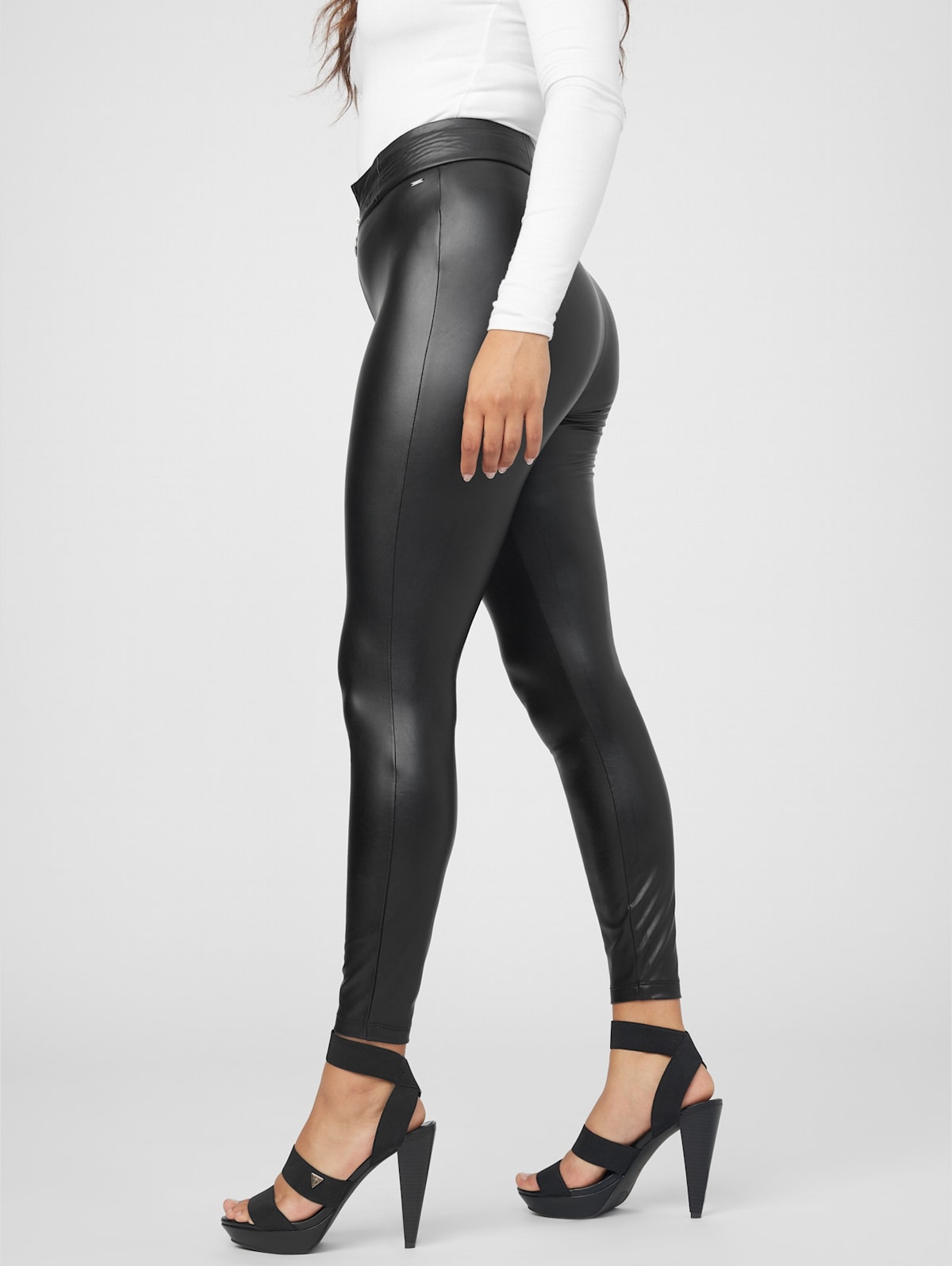 Banji Faux Leather Pants Guess Factory
