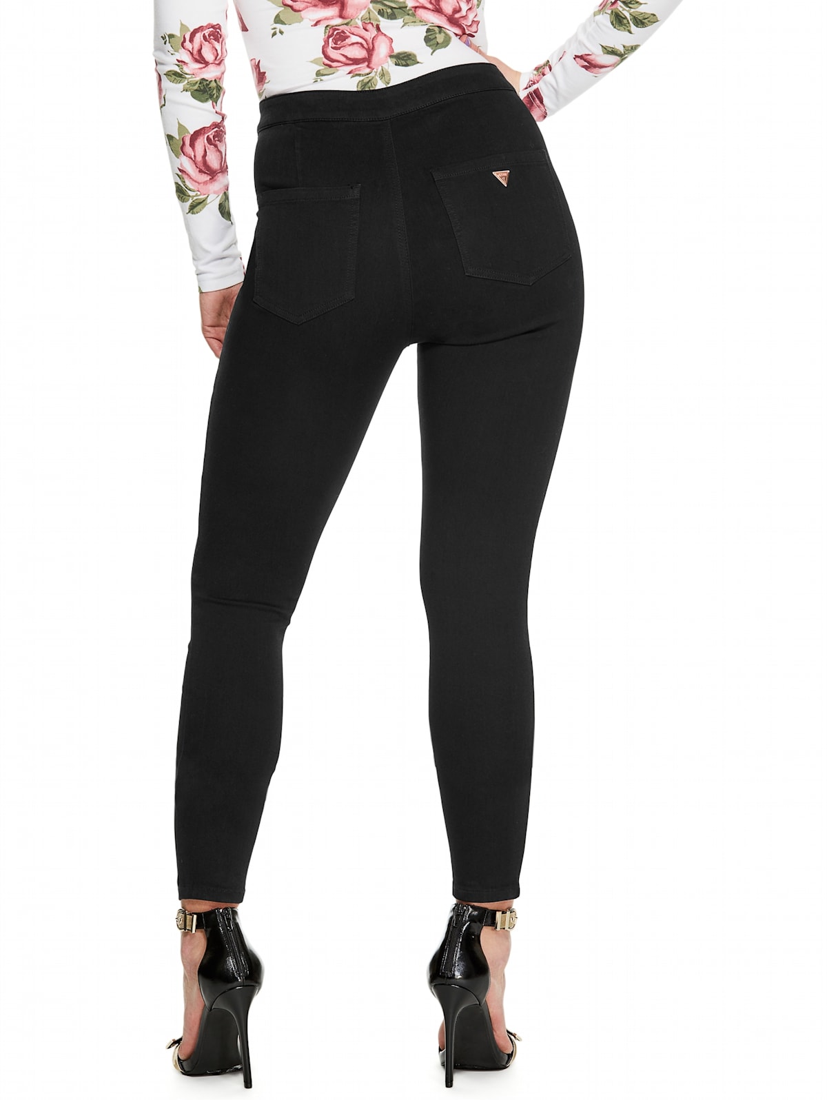 Blame lose yourself philosophy Eco Nova Super High-Rise Curvy Skinny Jeans | GUESS Factory Ca