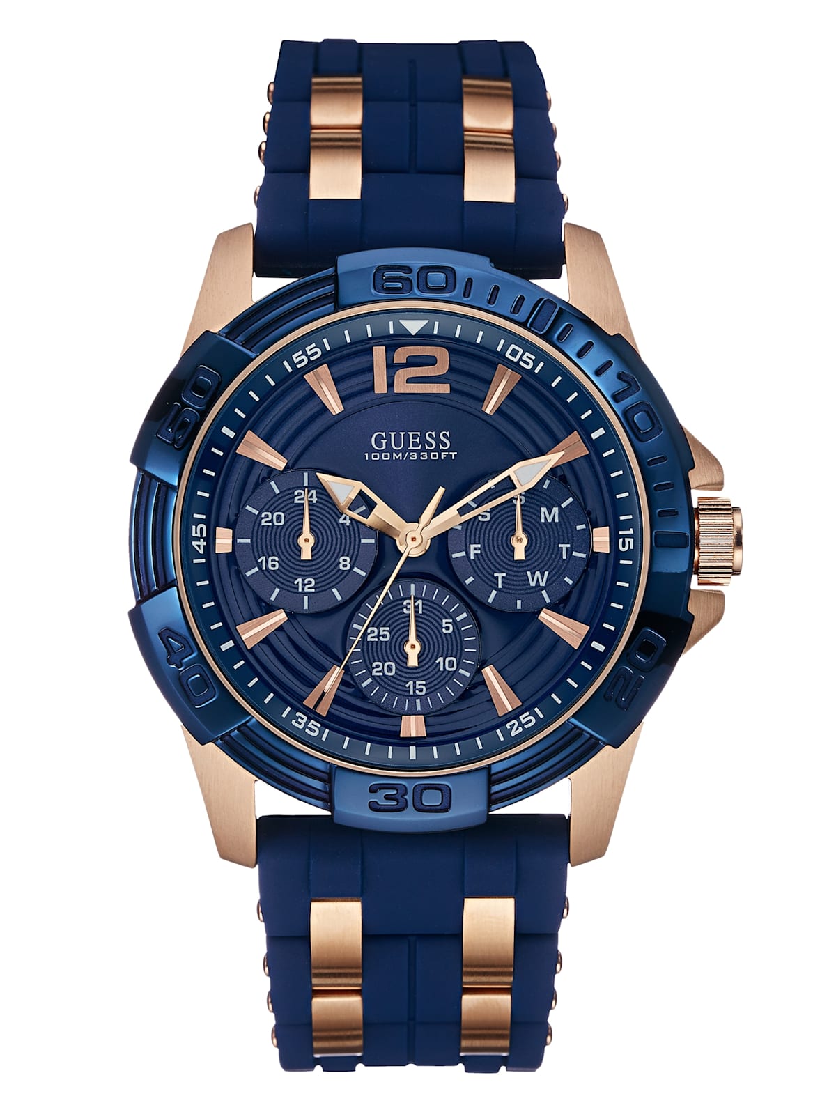 Blue and Rose Gold-Tone Sport | GUESS Canada