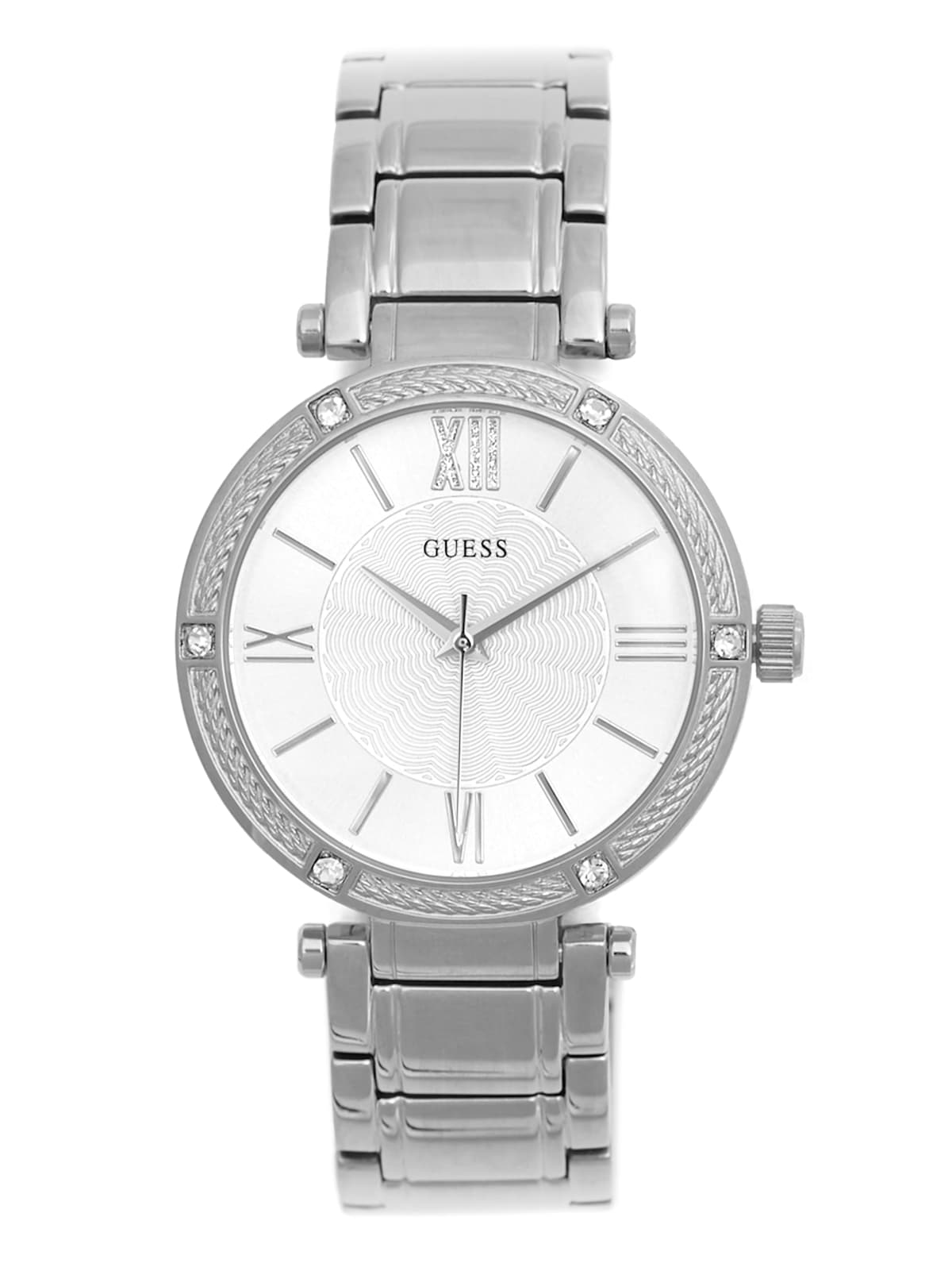 Silver-Tone Analog Watch GUESS Factory
