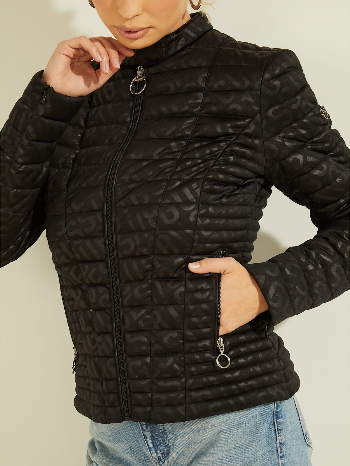 Guess vona puffer jacket clearance
