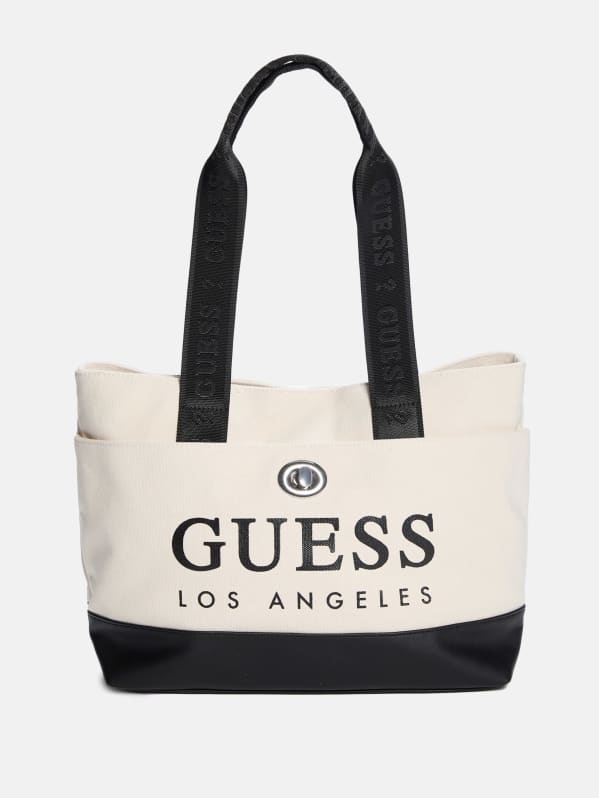 Canvas Logo Tote | GUESS Factory Ca