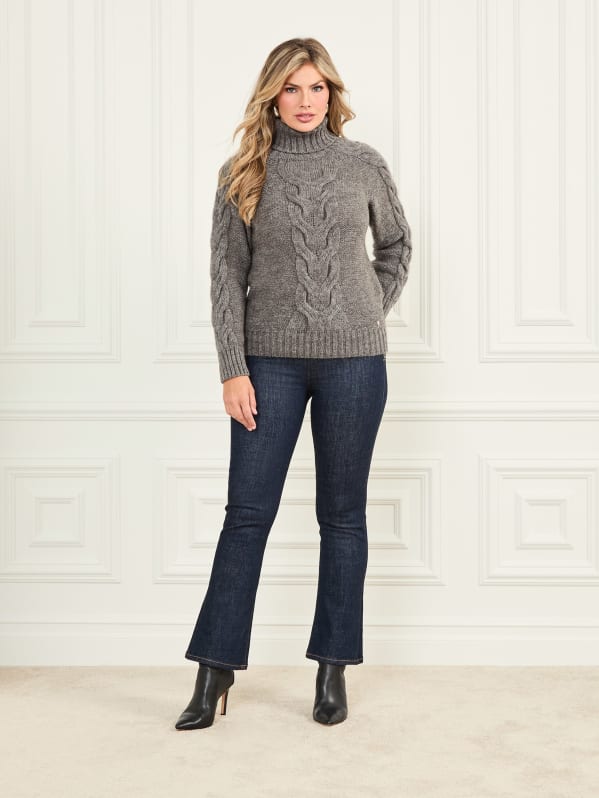 Ginny Cable-Knit Sweater | GUESS Ginny Cable-Knit Sweater | GUESS