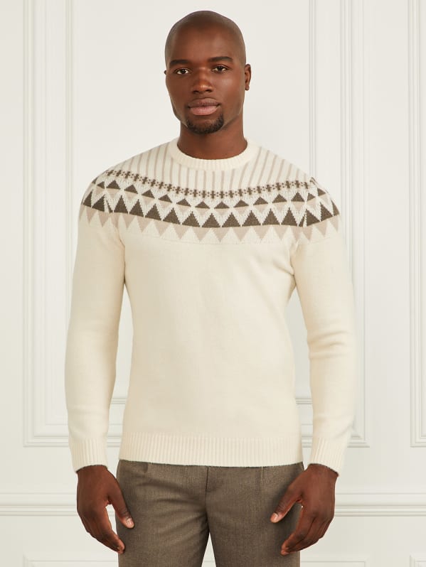 Crewneck Jacquard Sweater | GUESS