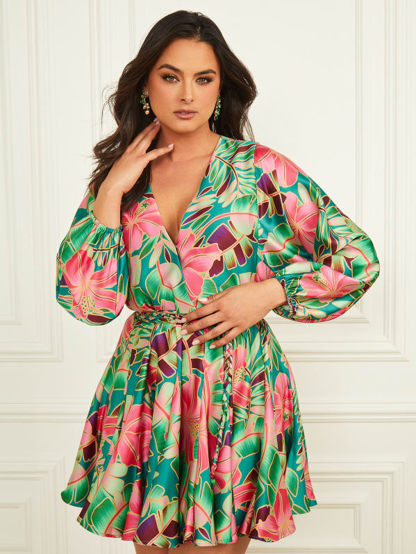 Maya Paradiso Belted Dress | GUESS