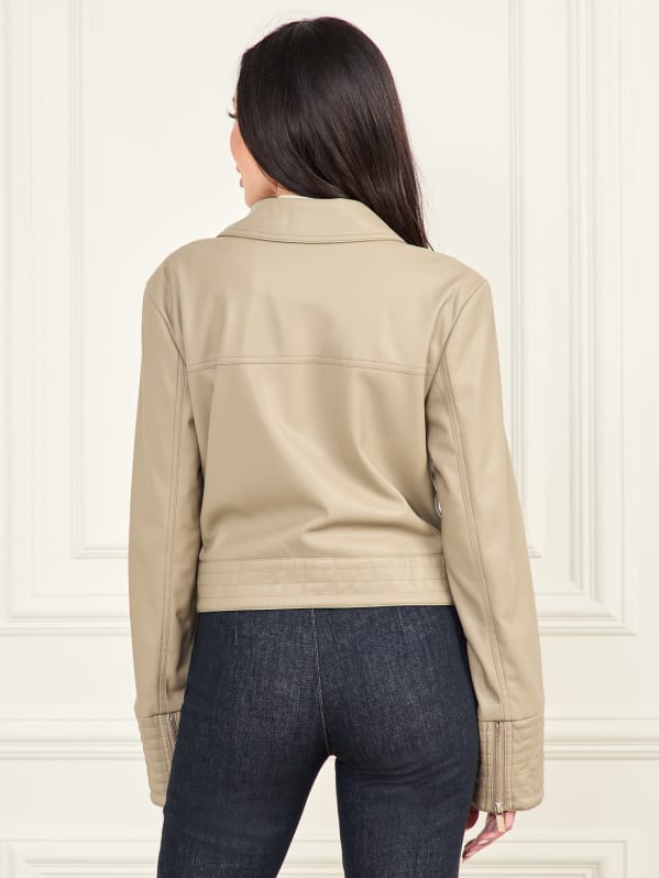 Faux-Leather Moto Jacket | Marciano Faux-Leather Moto Jacket | Marciano
