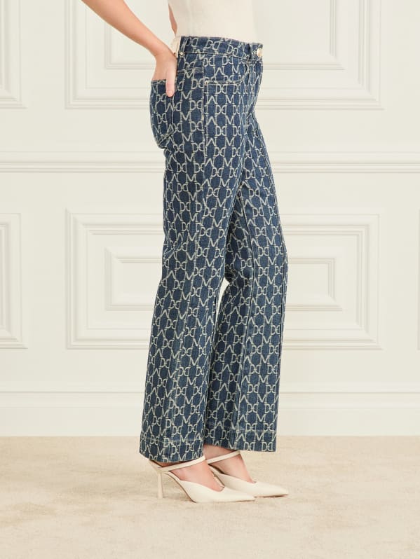 Bea Monogram Denim Pant | Marciano