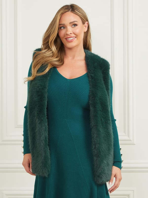 Chloe Faux-Fur Vest | Marciano Ca Chloe Faux-Fur Vest | Marciano Ca