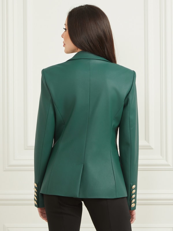 Pamela Faux-Leather Blazer | Marciano