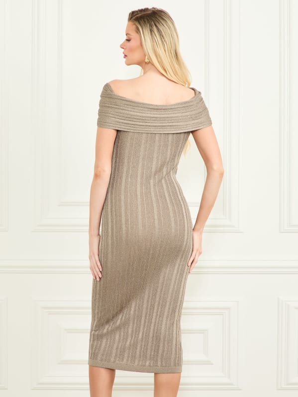 Gia Twisted Lurex Dress | Marciano