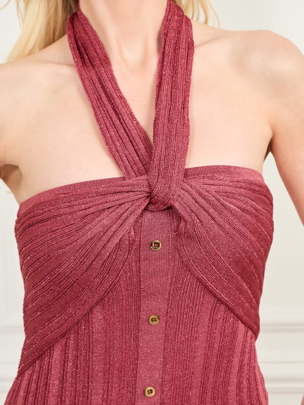 Gia Halter Lurex Dress | GUESS