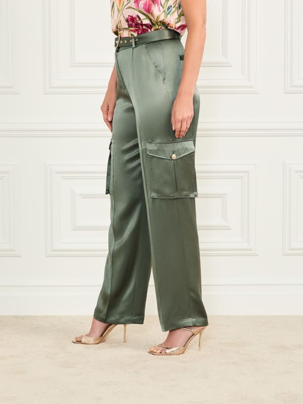 Fannie Satin Cargo Pant | Marciano