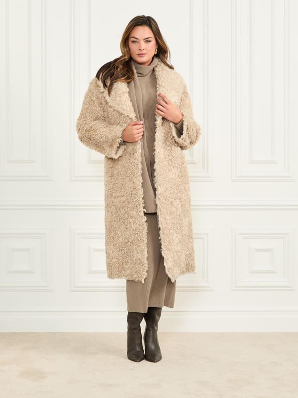 Margot Longline Faux-Fur Coat | Marciano
