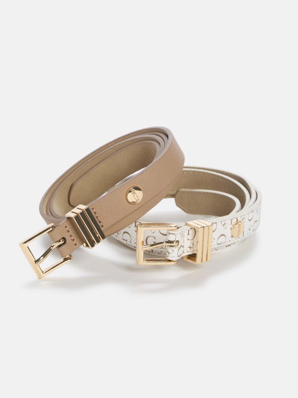 Anna Faux-Leather Belt Set | GUESS Factory
