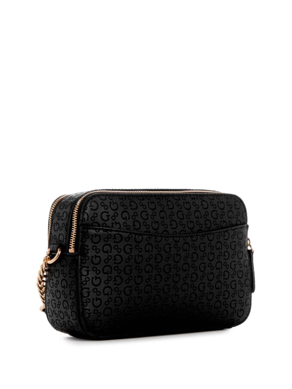 ５５％以上節約 Zakaria Debossed Ca Factory GUESS | Crossbody Double-Zip Logo バッグ
