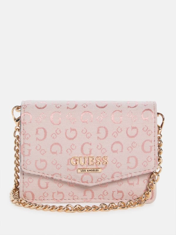 Deerfield Jacquard Logo Micro Crossbody | GUESS Factory
