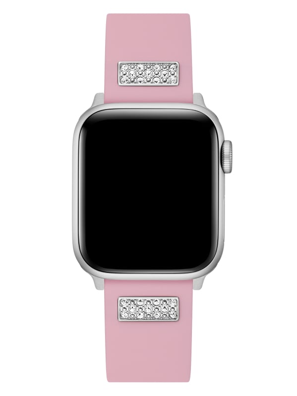 商品画像：GUESS Silcone Band with Crystal inserts for Apple 42-44 mm 4