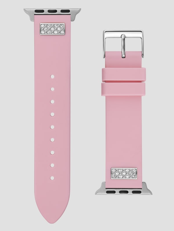 商品画像：GUESS Silcone Band with Crystal inserts for Apple 42-44 mm 4