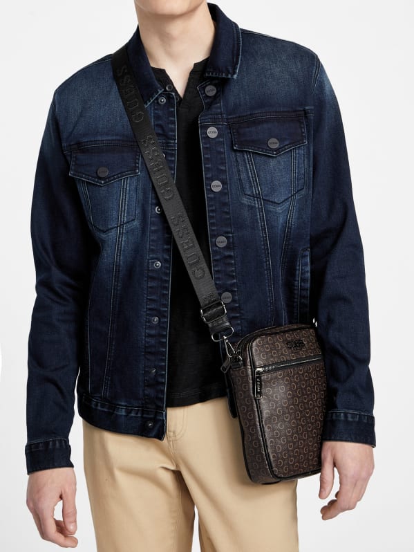Gio Logo Top-Zip Crossbody | GUESS Factory