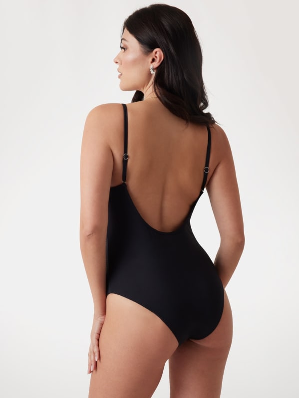 Quattro G Rhinestone One-Piece Swimsuit | GUESS Quattro G Rhinestone One-Piece Swimsuit | GUESS