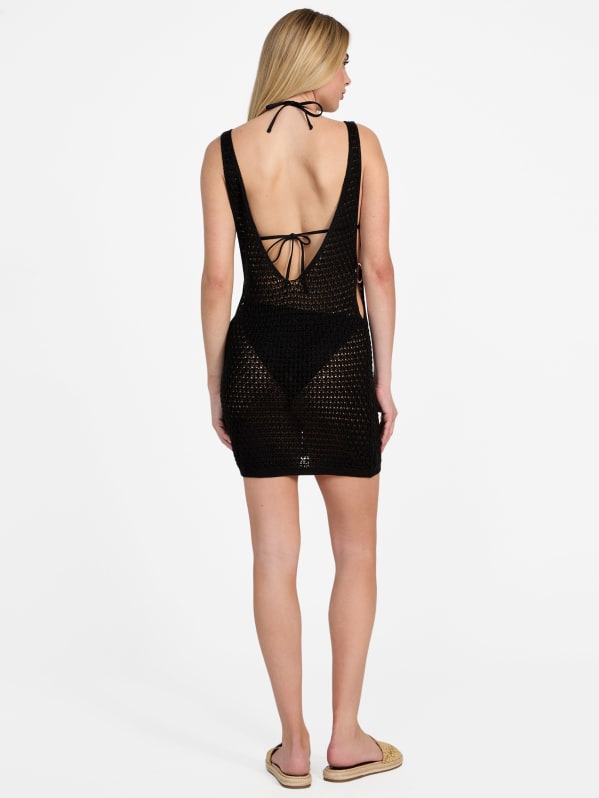 Open-Knit Crochet Mini Dress | GUESS Open-Knit Crochet Mini Dress | GUESS