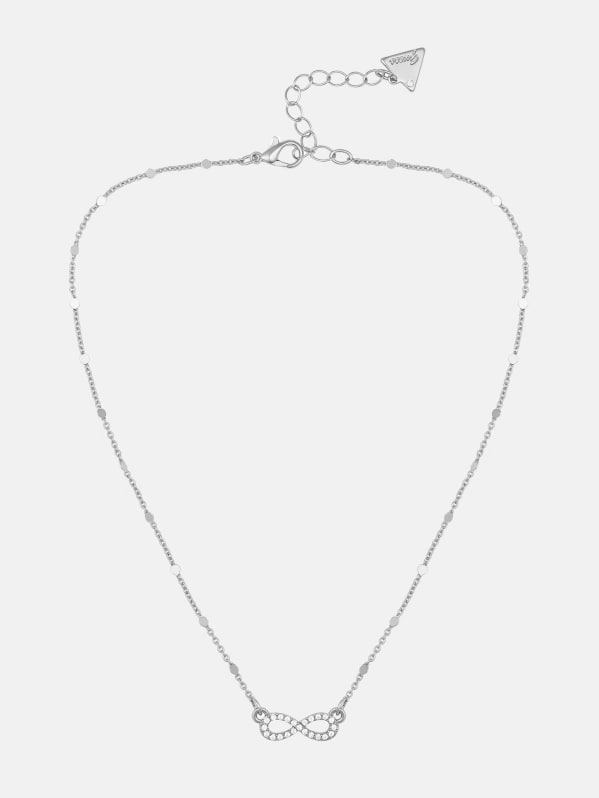 人気新品 Infinity Silver-Tone Necklace Factory GUESS | アクセサリー