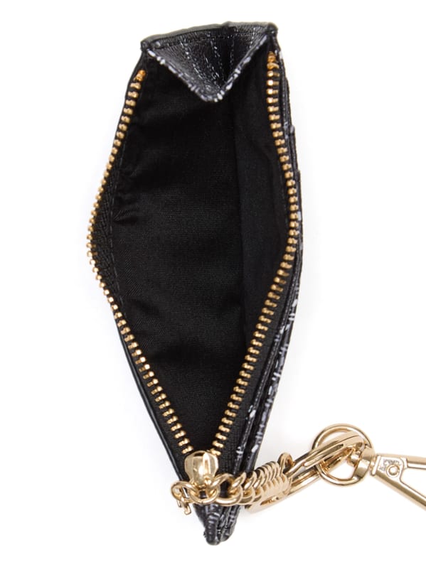 【OPEN YY】STUD CARD CASE KEYCHAIN STUD CARD CASE KEYCHAIN, BLACK