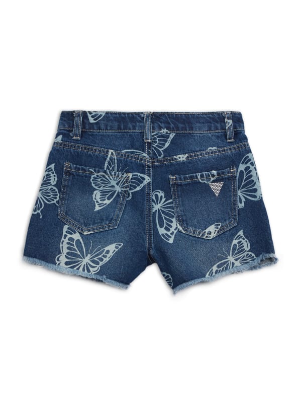 Denim Butterfly Shorts (7-14) | GUESS Factory