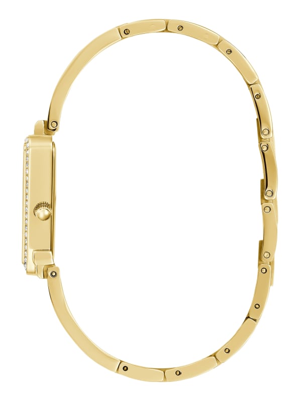 正規激安 Analog Triangle Crystal Gold-Tone Watch GUESS | 時計