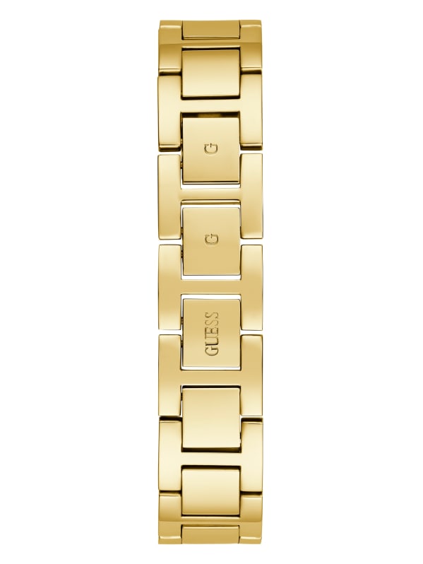 出産祝いなども豊富 Analog Triangle Crystal Gold-Tone Watch GUESS | 時計