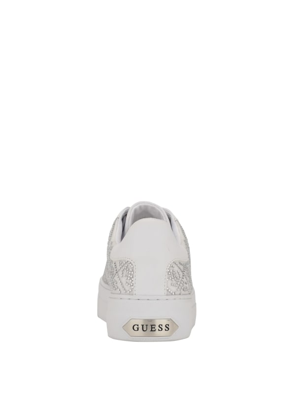 Gelsen Rhinestone Logo Low-Top Sneakers | GUESS