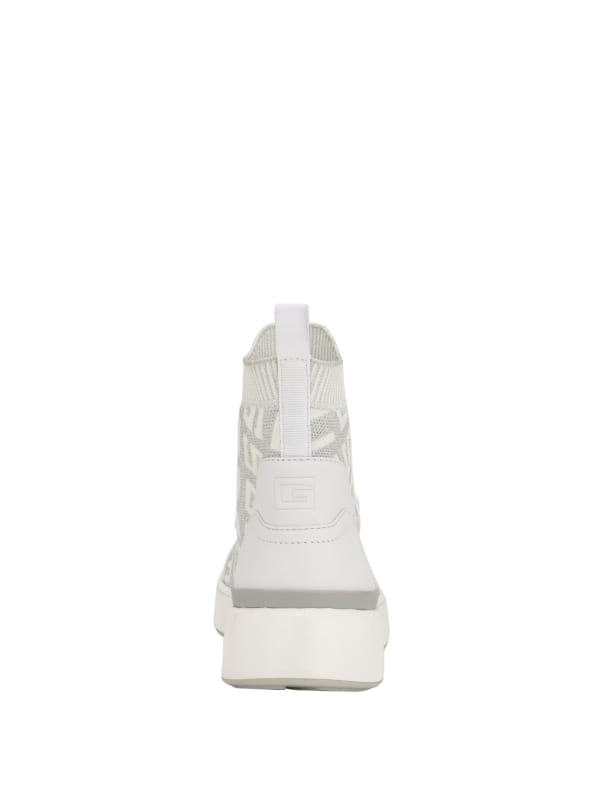Mannen Logo Knit High-Top Sneakers | GUESS Mannen Logo Knit High-Top Sneakers | GUESS
