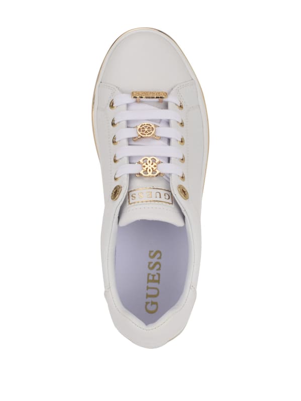 Stasey Debossed Low-Top Sneakers | GUESS Stasey Debossed Low-Top Sneakers | GUESS