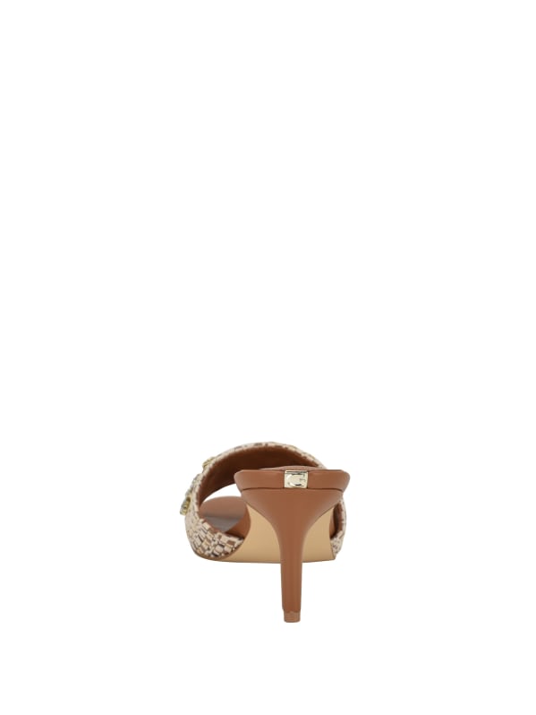 Weekful Woven Rhinestone Mules | GUESS