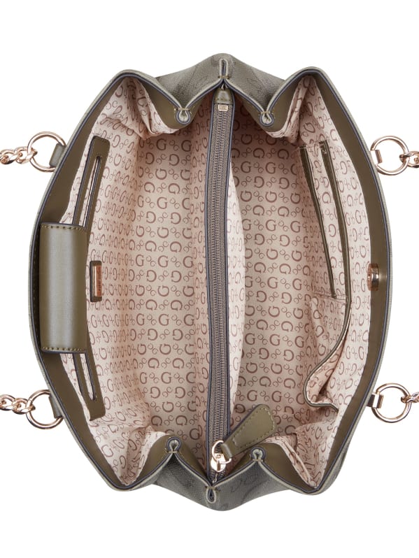 Brecken Logo Satchel | GUESS Factory