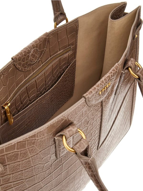 商品画像：Isa Crocodile-Embossed Leather Tote | Marciano 3