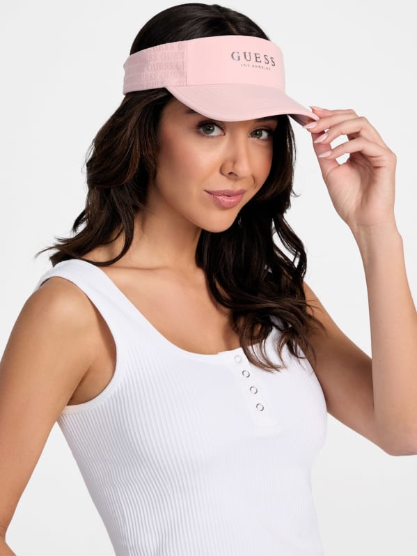 Flock Logo Visor | GUESS Factory